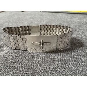 WW2 AAF DO Sterling Silver ID‎ Bracelet Marylyn 28 Grams